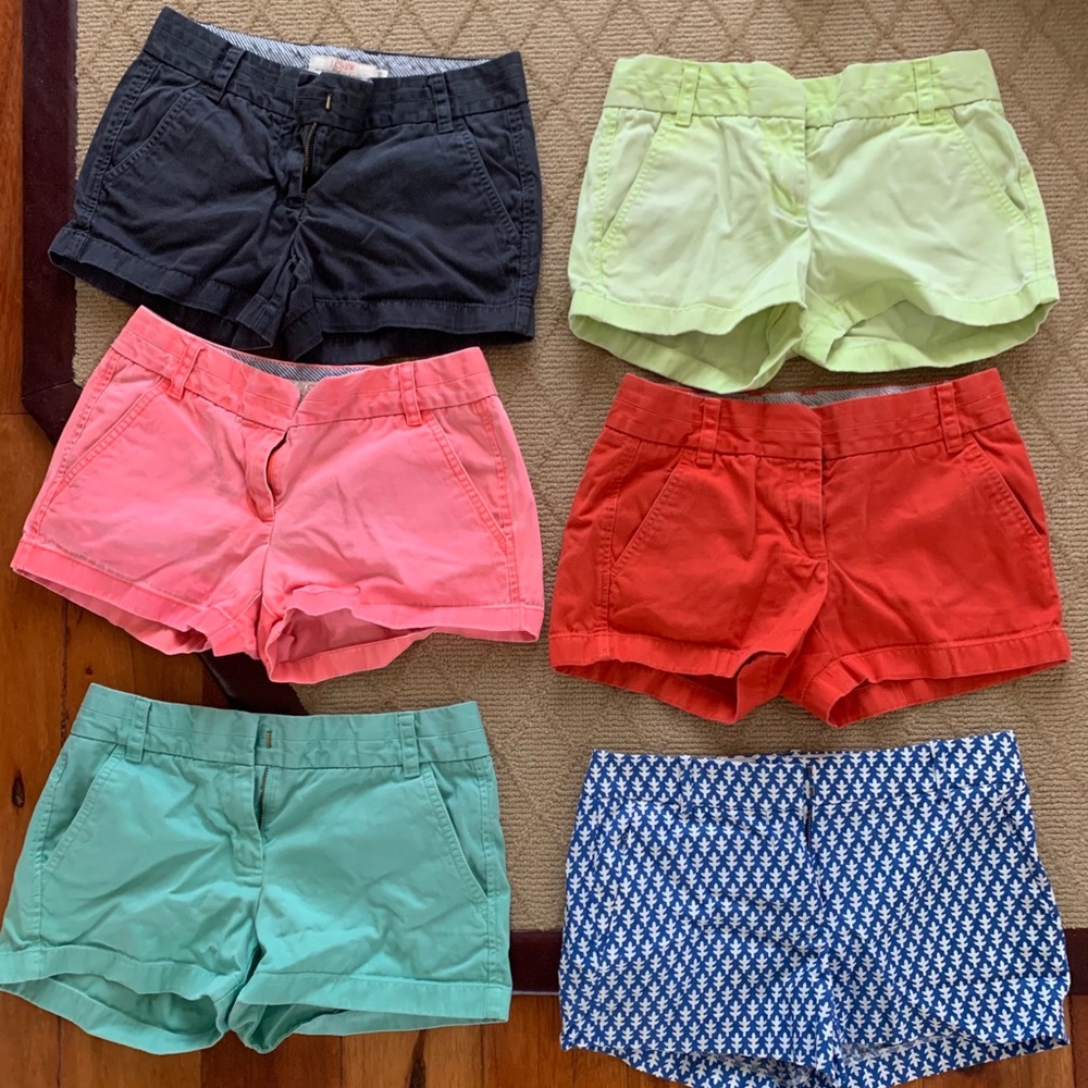 4” J. Crew Chino Shorts Women (Aqua Blue)